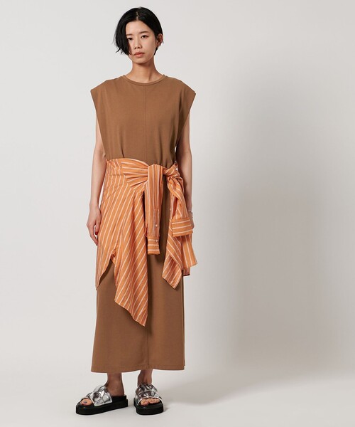 【新品・タグ付き】タバサのオレンジワンピース　34 L 新品 タグ付 ZARA クロシェ 編み ロング ワンピース オレンジ
