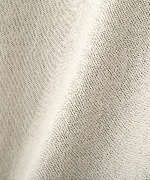 MHL.(エムエイチエル)の「HIGHGAUGE COTTON LINEN(ニット/セーター・レディース・ダークブラウン/オフホワイト・2)」の5枚目の写真