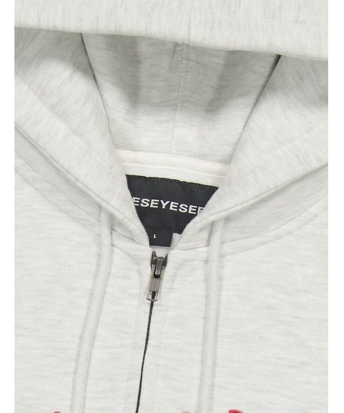 YESEYESEE（イエスアイシー）の「Y.E.S Snail Logo Zip-up Hoodie（パーカー・メンズ・グレー/カーキ/ライトグレー/ネイビー/バーガンディー/チャコール・L/XL/S/M/XS）」の10枚目の写真