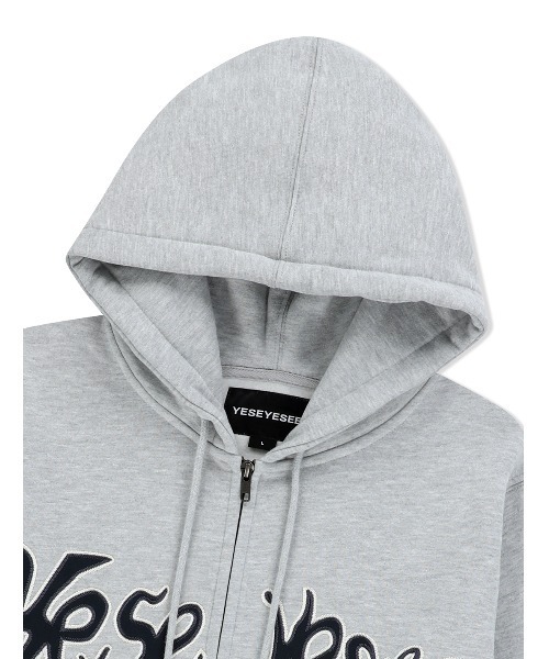 YESEYESEE（イエスアイシー）の「Y.E.S Snail Logo Zip-up Hoodie（パーカー・メンズ・グレー/カーキ/ライトグレー/ネイビー/バーガンディー/チャコール・L/XL/S/M/XS）」の21枚目の写真