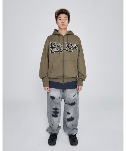 セール】Y.E.S Snail Logo Zip-up Hoodie（パーカー