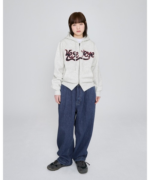 【YES EYE SEE】Y.E.S Snail Logo Zip-up Hoodie Light Grey MUSINSA | YESEYESEE YES Snail Logo Zip-up Hoodie Light Gray