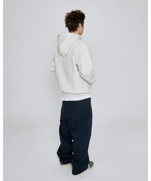 YESEYESEE（イエスアイシー）の「Y.E.S Snail Logo Zip-up Hoodie（パーカー・メンズ・グレー/カーキ/ライトグレー/ネイビー/バーガンディー/チャコール・L/XL/S/M/XS）」の14枚目の写真