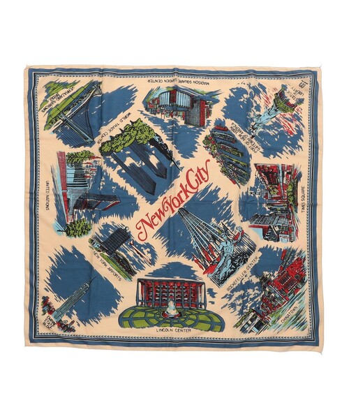 新品　BINDU: スカーフ 100×100 25AW　ブルー BINDU:100*100 スカーフ｜ SHIPS 公式サイト