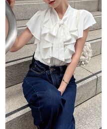 RESEXXY | ボウタイラッフルブラウス(シャツ/ブラウス)