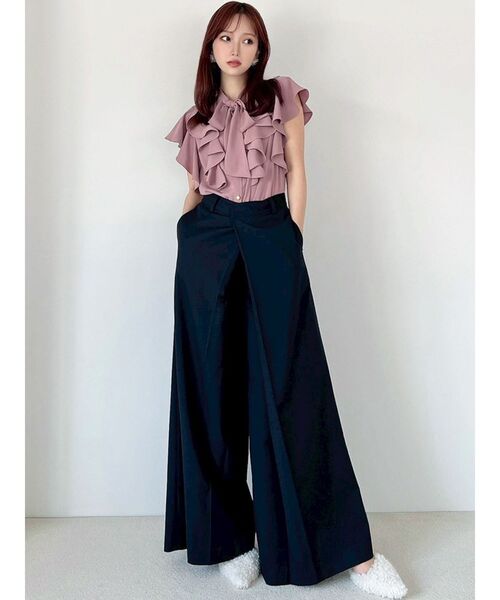 RESEXXY（リゼクシー）の「ボウタイラッフルブラウス（シャツ/ブラウス・レディース・ブラック/ピンク/ホワイト・FREE）」の19枚目の写真