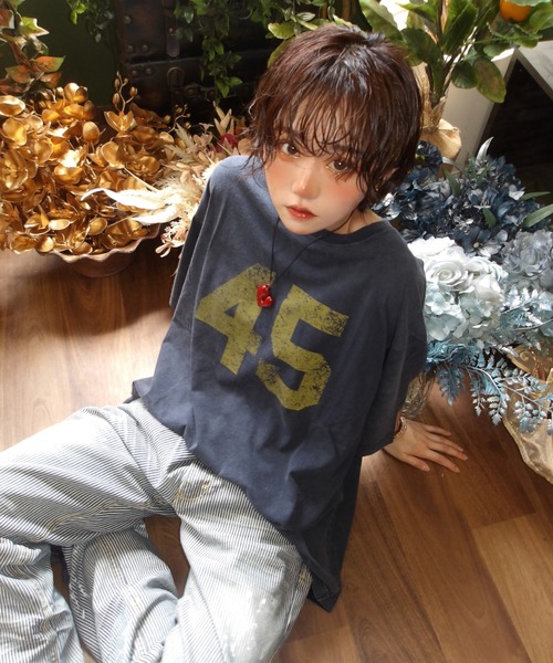 WudgeBoy(ワッジボーイ)の「numbering T-shirt(Tシャツ/カットソー・メンズ・アイボリー/ネイビー/イエロー・LARGE/MEDIUM)」の11枚目の写真