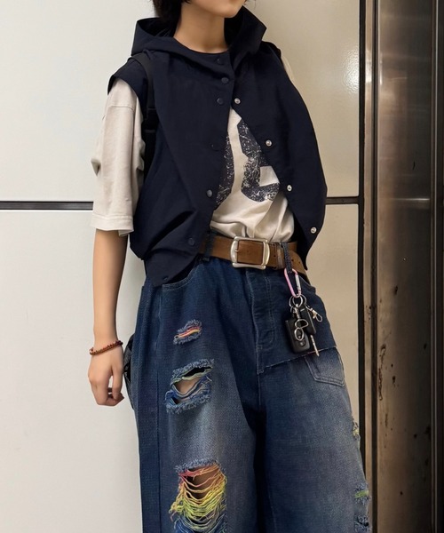 WudgeBoy(ワッジボーイ)の「numbering T-shirt(Tシャツ/カットソー・メンズ・アイボリー/ネイビー/イエロー・LARGE/MEDIUM)」の15枚目の写真
