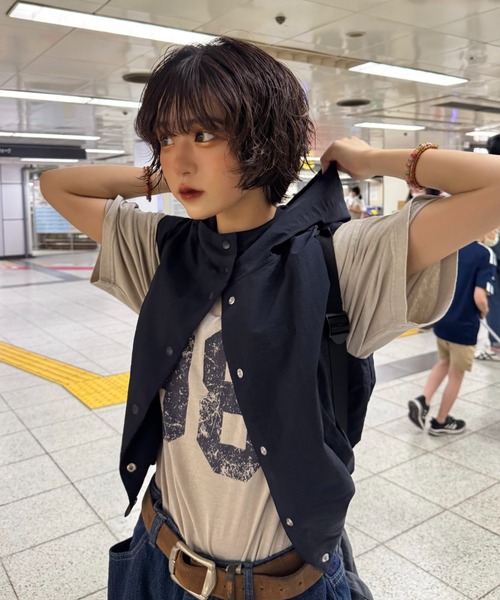 WudgeBoy(ワッジボーイ)の「numbering T-shirt(Tシャツ/カットソー・メンズ・アイボリー/ネイビー/イエロー・LARGE/MEDIUM)」の18枚目の写真