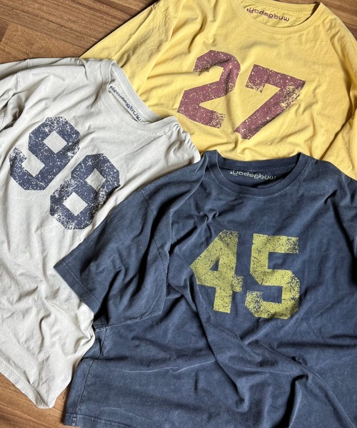 WudgeBoy(ワッジボーイ)の「numbering T-shirt(Tシャツ/カットソー・メンズ・アイボリー/ネイビー/イエロー・LARGE/MEDIUM)」の20枚目の写真