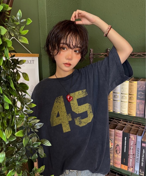 WudgeBoy(ワッジボーイ)の「numbering T-shirt(Tシャツ/カットソー・メンズ・アイボリー/ネイビー/イエロー・LARGE/MEDIUM)」の21枚目の写真