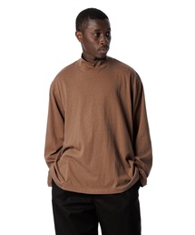 Sandinista（サンディニスタ）の「American Cotton Turtleneck L-S Tee / アメリカンコットン後染めタートルネック長袖Tシャツ（Tシャツ/カットソー）」