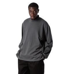 Sandinista（サンディニスタ）の「American Cotton Turtleneck L-S Tee / アメリカンコットン後染めタートルネック長袖Tシャツ（Tシャツ/カットソー）」