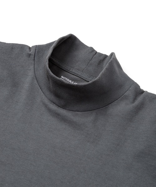 Sandinista（サンディニスタ）の「American Cotton Turtleneck L-S Tee / アメリカンコットン後染めタートルネック長袖Tシャツ（Tシャツ/カットソー・メンズ・ブラウン/ホワイト/ブラック系その他/チャコール・LARGE/MEDIUM/SMALL）」の5枚目の写真