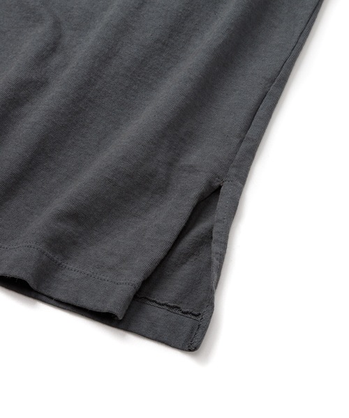 Sandinista（サンディニスタ）の「American Cotton Turtleneck L-S Tee / アメリカンコットン後染めタートルネック長袖Tシャツ（Tシャツ/カットソー・メンズ・ブラウン/ホワイト/ブラック系その他/チャコール・LARGE/MEDIUM/SMALL）」の6枚目の写真