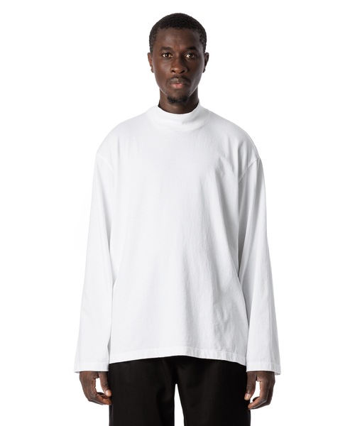 Sandinista（サンディニスタ）の「American Cotton Turtleneck L-S Tee / アメリカンコットン後染めタートルネック長袖Tシャツ（Tシャツ/カットソー・メンズ・ブラウン/ホワイト/ブラック系その他/チャコール・LARGE/MEDIUM/SMALL）」の7枚目の写真