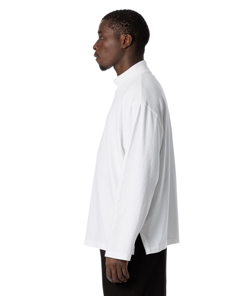 Sandinista（サンディニスタ）の「American Cotton Turtleneck L-S Tee / アメリカンコットン後染めタートルネック長袖Tシャツ（Tシャツ/カットソー・メンズ・ブラウン/ホワイト/ブラック系その他/チャコール・LARGE/MEDIUM/SMALL）」の8枚目の写真