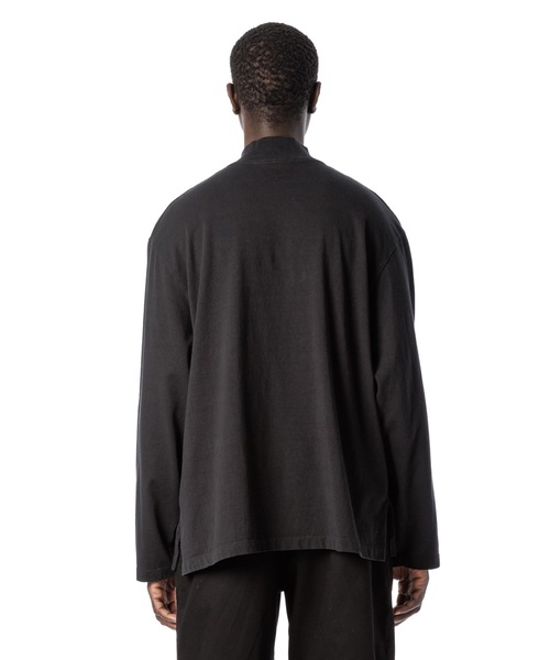 Sandinista（サンディニスタ）の「American Cotton Turtleneck L-S Tee / アメリカンコットン後染めタートルネック長袖Tシャツ（Tシャツ/カットソー・メンズ・ブラウン/ホワイト/ブラック系その他/チャコール・LARGE/MEDIUM/SMALL）」の12枚目の写真