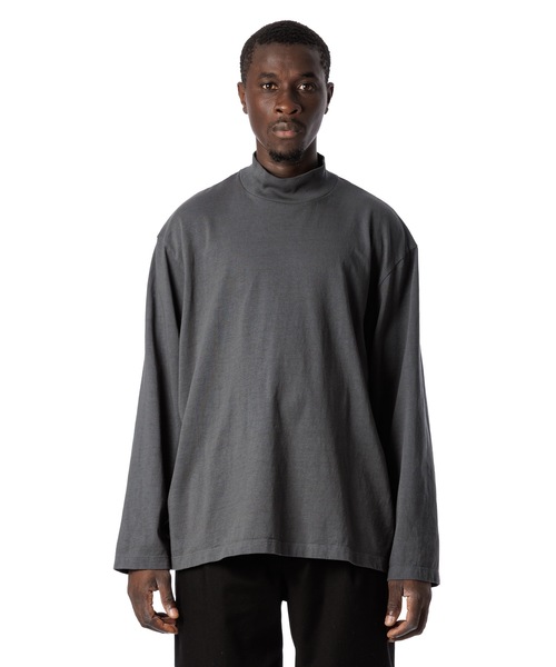 Sandinista（サンディニスタ）の「American Cotton Turtleneck L-S Tee / アメリカンコットン後染めタートルネック長袖Tシャツ（Tシャツ/カットソー・メンズ・ブラウン/ホワイト/ブラック系その他/チャコール・LARGE/MEDIUM/SMALL）」の13枚目の写真