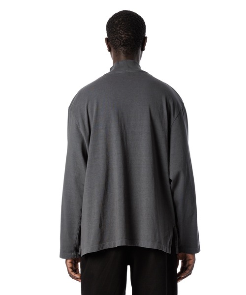 Sandinista（サンディニスタ）の「American Cotton Turtleneck L-S Tee / アメリカンコットン後染めタートルネック長袖Tシャツ（Tシャツ/カットソー・メンズ・ブラウン/ホワイト/ブラック系その他/チャコール・LARGE/MEDIUM/SMALL）」の15枚目の写真