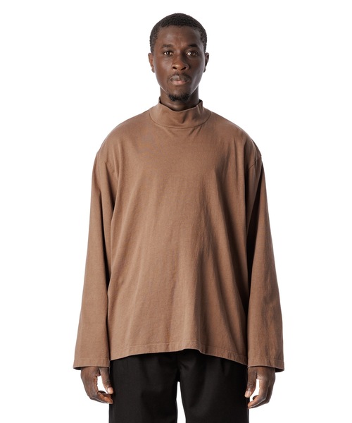 Sandinista（サンディニスタ）の「American Cotton Turtleneck L-S Tee / アメリカンコットン後染めタートルネック長袖Tシャツ（Tシャツ/カットソー・メンズ・ブラウン/ホワイト/ブラック系その他/チャコール・LARGE/MEDIUM/SMALL）」の16枚目の写真