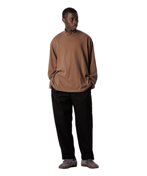 Sandinista(サンディニスタ)の「American Cotton Turtleneck L-S Tee / アメリカンコットン後染めタートルネック長袖Tシャツ(Tシャツ/カットソー・メンズ・ブラウン/ホワイト/ブラック系その他/チャコール・LARGE/MEDIUM/SMALL)」の21枚目の写真