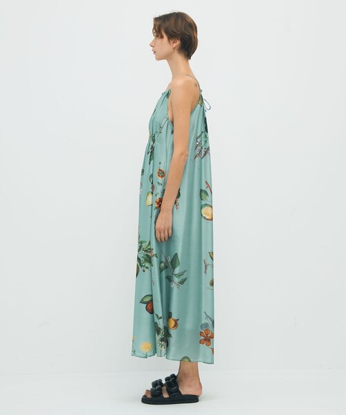 シルク Green Showerプリント キャミソールワンピース（ワンピース