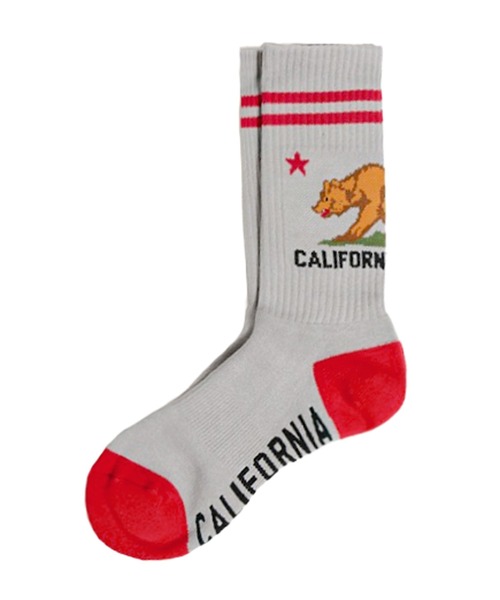 ZENITH(ゼニス)の「CALIFORNIA GRIZZLY SOCKS(ソックス/靴下・メンズ・ホワイト/ブラック/グレー・FREE)」の3枚目の写真
