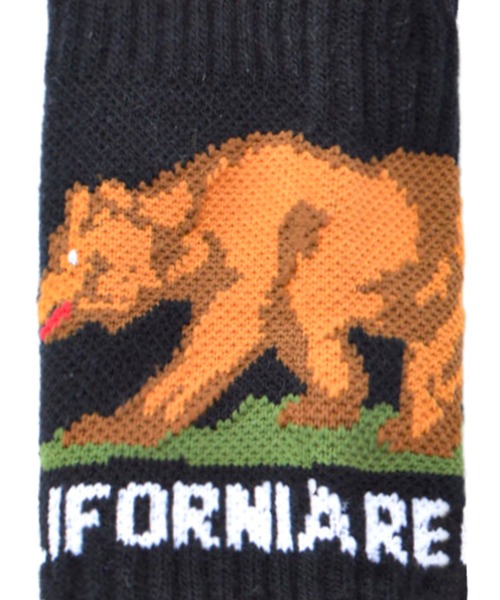 ZENITH(ゼニス)の「CALIFORNIA GRIZZLY SOCKS(ソックス/靴下・メンズ・ホワイト/ブラック/グレー・FREE)」の6枚目の写真