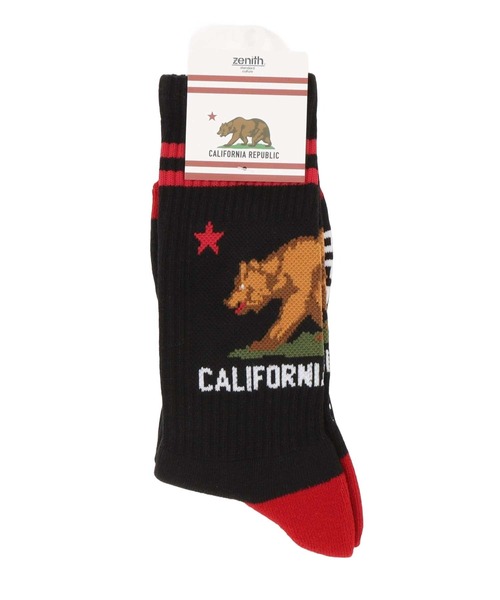 ZENITH(ゼニス)の「CALIFORNIA GRIZZLY SOCKS(ソックス/靴下・メンズ・ホワイト/ブラック/グレー・FREE)」の9枚目の写真