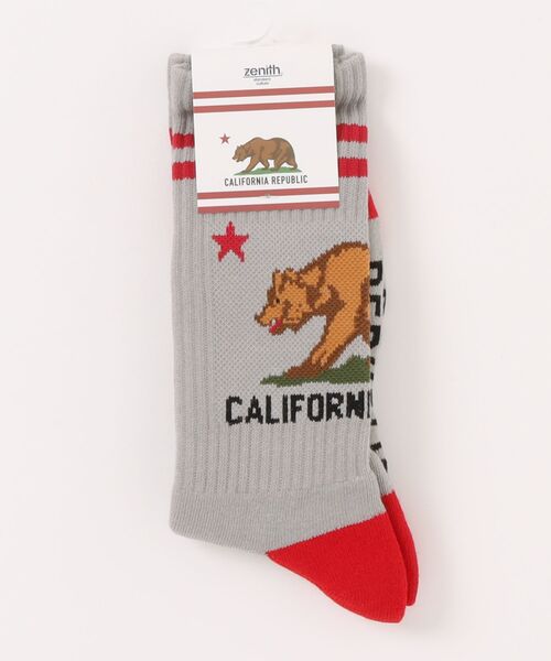ZENITH(ゼニス)の「CALIFORNIA GRIZZLY SOCKS(ソックス/靴下・メンズ・ホワイト/ブラック/グレー・FREE)」の10枚目の写真