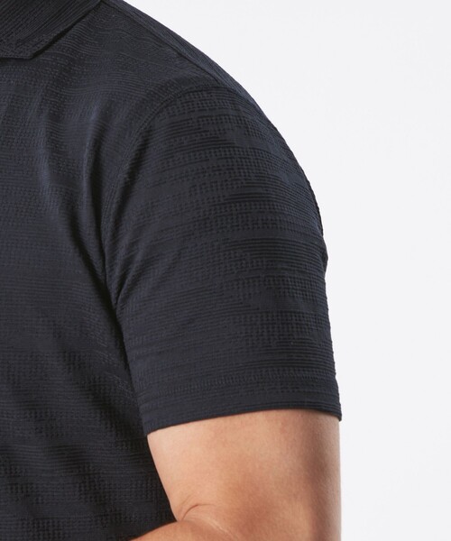 EPOCA UOMO（エポカウォモ）の「クラッシュジオメボーダーポロシャツ（ポロシャツ・メンズ・ホワイト/ダークネイビー・46/48）」の7枚目の写真