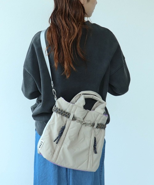 Cepica(セピカ)の「ナイロンコードベルトトート(トートバッグ・レディース・ブラック/グレー/ブラウン・FREE)」の3枚目の写真