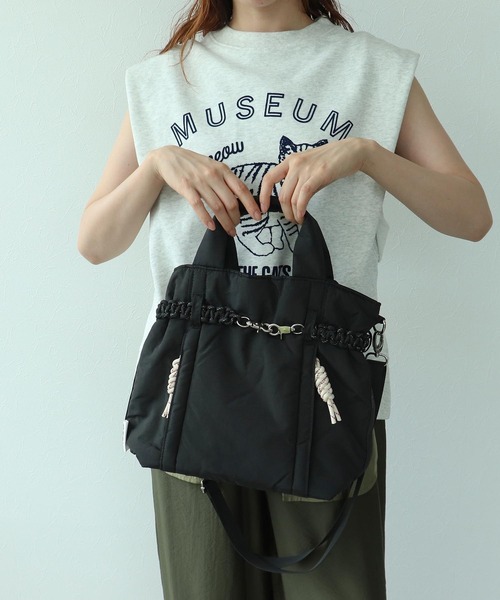 Cepica(セピカ)の「ナイロンコードベルトトート(トートバッグ・レディース・ブラック/グレー/ブラウン・FREE)」の1枚目の写真