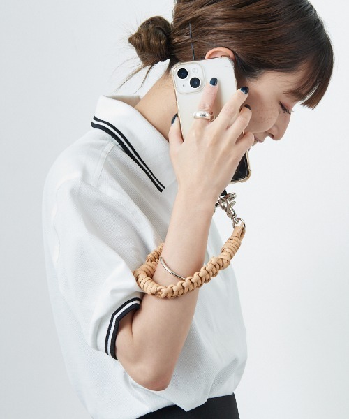 A SCENE/エーシーン] DESIGN PARACORD STRAP LEATHER デザイン パラ