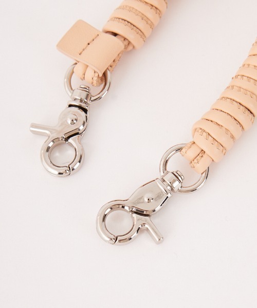 スマホアクセサリー A SCENE Design paracord strap-leather- A SCENE/エーシーン DESIGN PARACORD STRAP Leather
