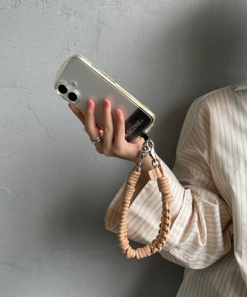 A SCENE/エーシーン] DESIGN PARACORD STRAP LEATHER デザイン パラ