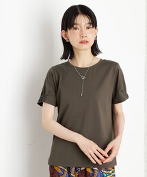 袖タックTシャツ【接触冷感/毛玉になりにくい/UV】