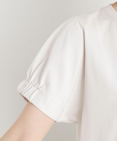 THE SHOP TK （ザ ショップ ティーケー ）の「袖タックTシャツ【接触冷感/毛玉になりにくい/UV】（Tシャツ/カットソー・レディース・ダークブラウン/ブラック/アイボリー・13/12）」の20枚目の写真