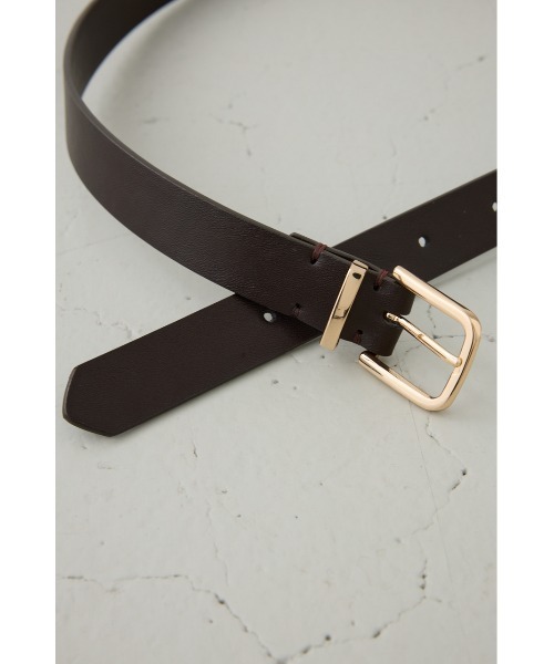 AZUL by moussy（アズールバイマウジー）の「メタルループフェイクレザーベルト（ベルト・レディース・ブラック/ブラウン・FREE）」の18枚目の写真
