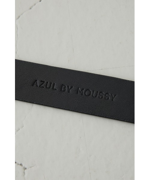 AZUL by moussy（アズールバイマウジー）の「メタルループフェイクレザーベルト（ベルト・レディース・ブラック/ブラウン・FREE）」の9枚目の写真