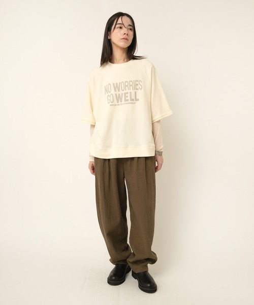 M2529 ブロックインレイロゴプルオーバー（Tシャツ/カットソー