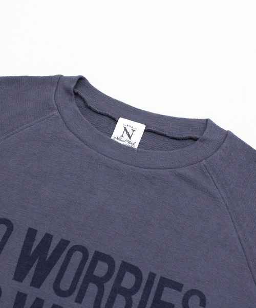 RNA-N(アールエヌエーエヌ)の「M2529 ブロックインレイロゴプルオーバー(Tシャツ/カットソー・レディース・オフホワイト/グレイッシュブルー/ブラウン・FREE)」の12枚目の写真