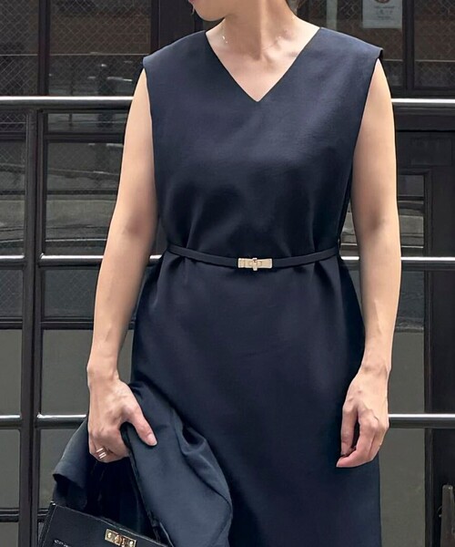 NOLLEY’S（ノーリーズ）の「スリムヒネリスライドベルト（ベルト・レディース・ブラック/キャメル・FREE）」の5枚目の写真