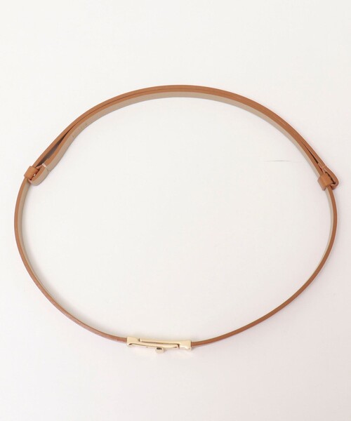 NOLLEY’S（ノーリーズ）の「スリムヒネリスライドベルト（ベルト・レディース・ブラック/キャメル・FREE）」の7枚目の写真