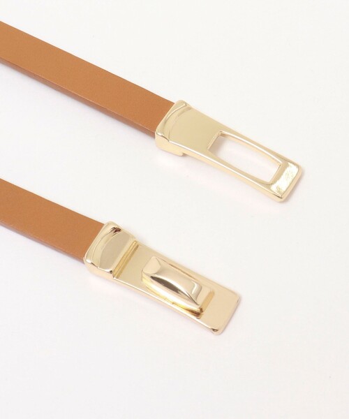NOLLEY’S（ノーリーズ）の「スリムヒネリスライドベルト（ベルト・レディース・ブラック/キャメル・FREE）」の9枚目の写真