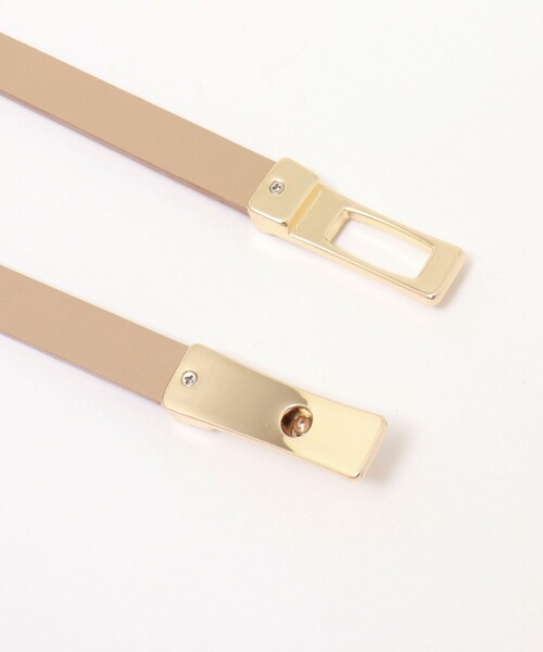 NOLLEY’S（ノーリーズ）の「スリムヒネリスライドベルト（ベルト・レディース・ブラック/キャメル・FREE）」の10枚目の写真