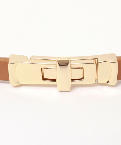 NOLLEY’S（ノーリーズ）の「スリムヒネリスライドベルト（ベルト・レディース・ブラック/キャメル・FREE）」の13枚目の写真