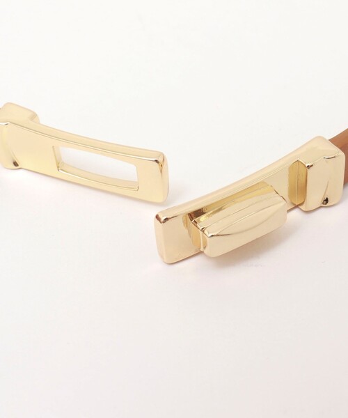 NOLLEY’S（ノーリーズ）の「スリムヒネリスライドベルト（ベルト・レディース・ブラック/キャメル・FREE）」の14枚目の写真