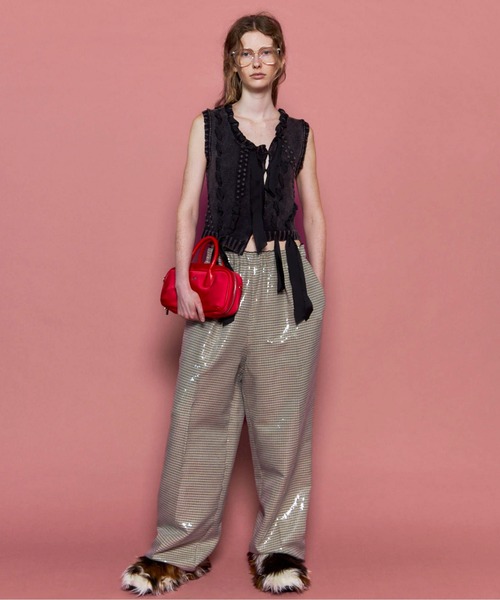 Ribbon Stitch Knit Vest/リボンステッチニットベスト【MAISON